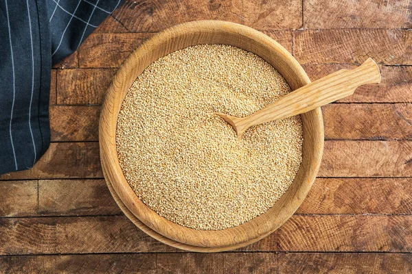 Fehér quinoa tál — Stock Fotó