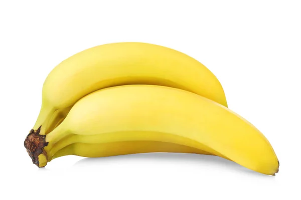 在白色的新鲜香蕉 — 图库照片