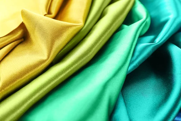 Color silk texture, close up — Stock Photo, Image