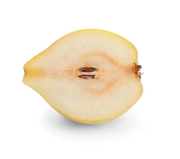 おいしい完熟梨の半分 — ストック写真
