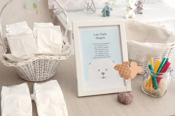 Bebek duş parti masada oyun