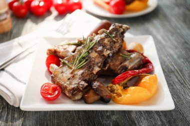 lezzetli ızgara kaburga 