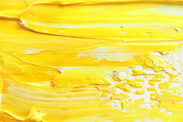明るい黄色の塗装の質感 — ストック写真