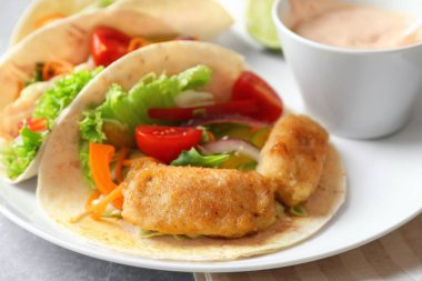 Lezzetli balık tacos