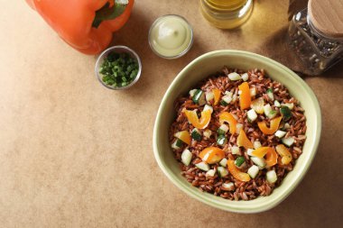 lezzetli kahverengi pirinç  