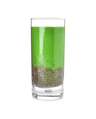 chia tohum ile yeşil smoothie