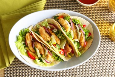 Lezzetli balık tacos