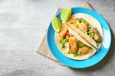 Lezzetli balık tacos