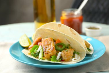 Lezzetli balık tacos