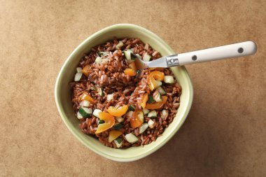 lezzetli kahverengi pirinç  