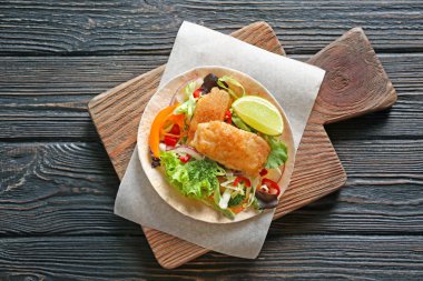 Lezzetli balık taco 