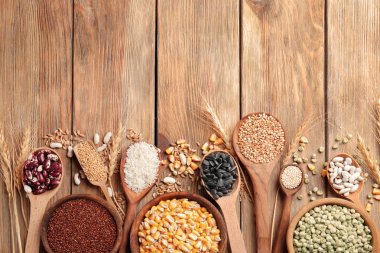 Farklı tahıl ile kompozisyon 