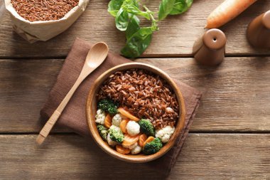 lezzetli kahverengi pirinç  