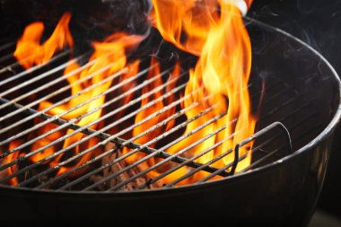 Alev ile boş ızgara