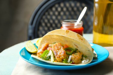 Lezzetli balık tacos