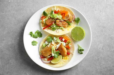 Lezzetli balık tacos