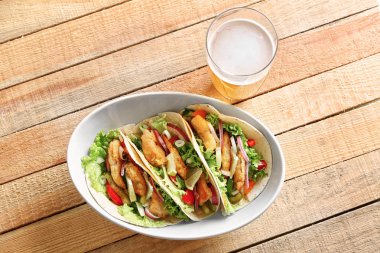 Lezzetli balık tacos