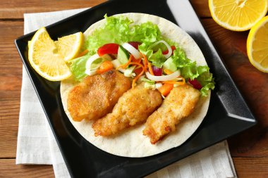 Lezzetli balık taco 