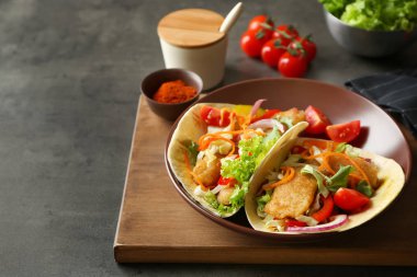 Lezzetli balık tacos