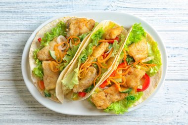 Lezzetli balık tacos