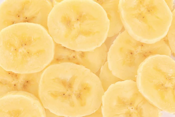 Rodajas de plátanos maduros, primer plano — Foto de Stock