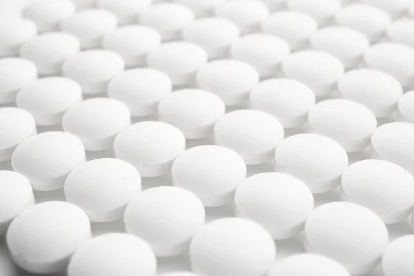 White round pills — Stock Photo, Image