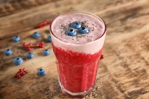 Smoothie met chia zaden — Stockfoto