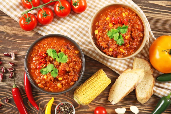 Delicious chili con carne — Zdjęcie stockowe