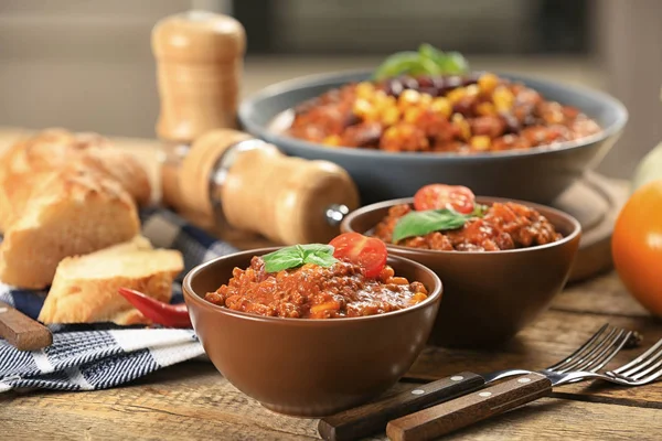 Delicious chili con carne — Stockfoto