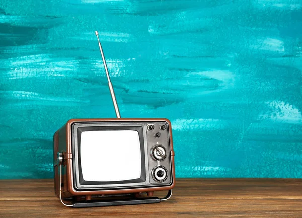 Retro Tv op kleur — Stockfoto