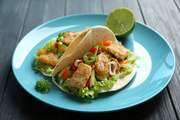 Heerlijke vis taco 's — Stockfoto