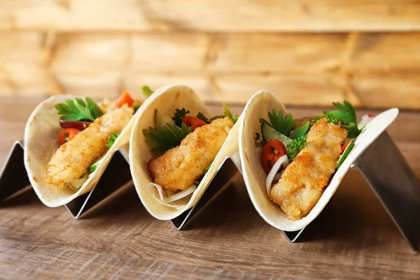 Delicious fish tacos — Stock Photo, Image