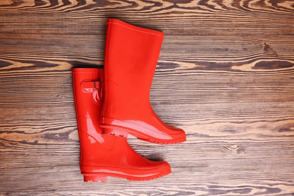 Botas de goma rojas — Foto de Stock