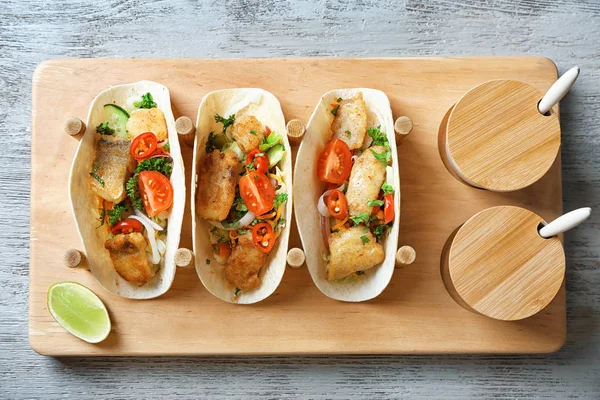 Lezzetli balık tacos