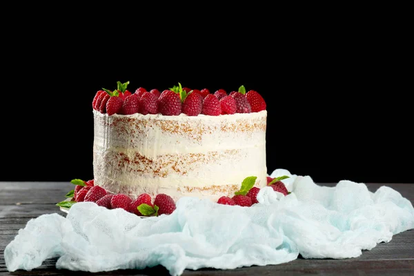 Νόστιμο κέικ με βατόμουρα — Φωτογραφία Αρχείου