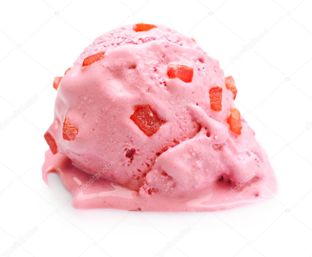 Delicious strawberry ice-cream 