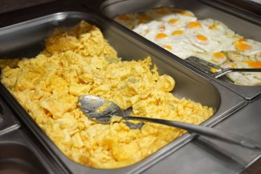 Konteyner büfe nefis çırpılmış yumurta ile