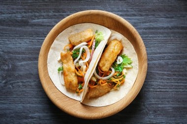 Lezzetli balık tacos