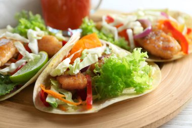 Lezzetli balık tacos