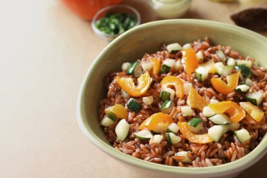 lezzetli kahverengi pirinç  