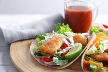 Lezzetli balık tacos