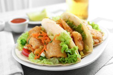 Lezzetli balık tacos