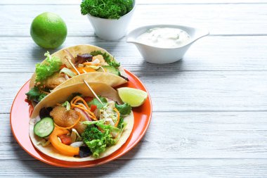 Lezzetli balık tacos