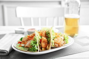 Lezzetli balık tacos