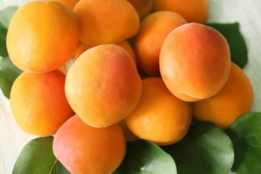 arka plan olarak taze kayısı