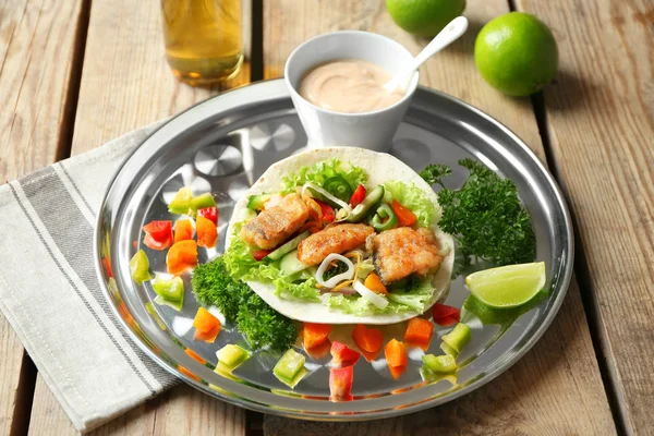 Lezzetli balık taco 