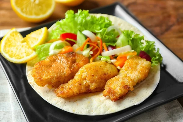 Lezzetli balık taco 