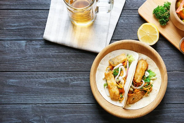 Lezzetli balık tacos