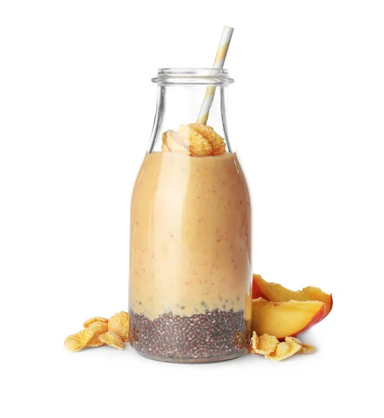 Smoothie with chia seeds — Stock Photo, Image