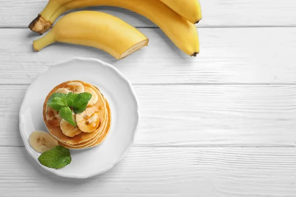 Yummy μπανάνα Πανκέικ — Φωτογραφία Αρχείου